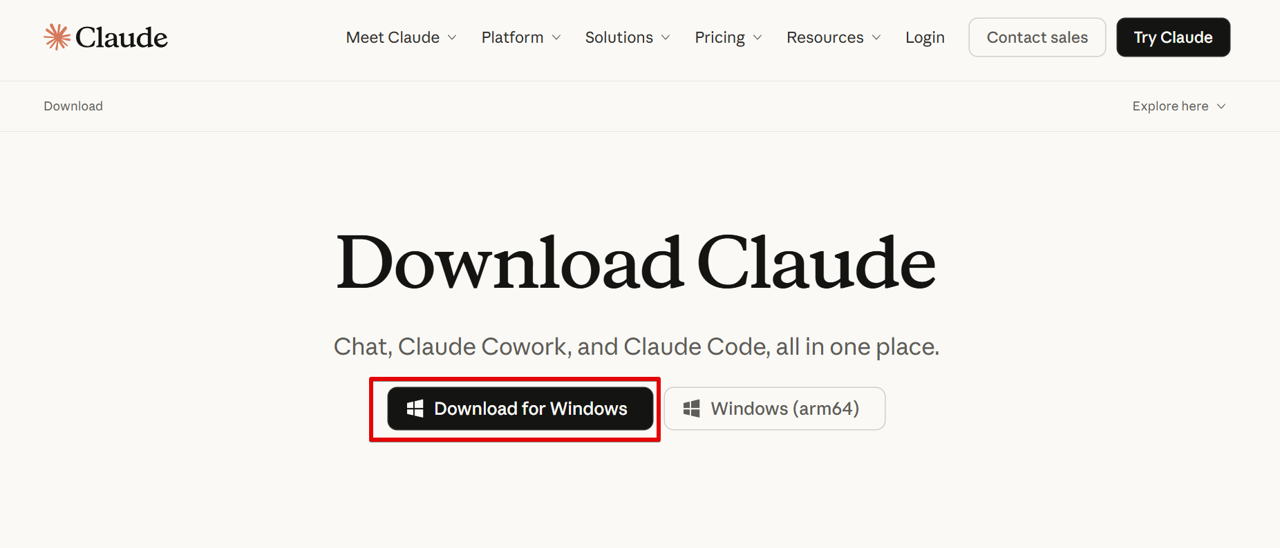 Claude Desktopのダウンロード