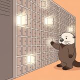 サーバーの無数の小さな扉をノックして回るラッコ