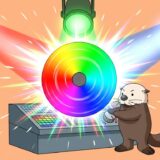 赤緑青のスポットライトを色相環に当てるラッコ