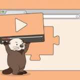 動画プレーヤーをブラウザ画面にはめ込むラッコ