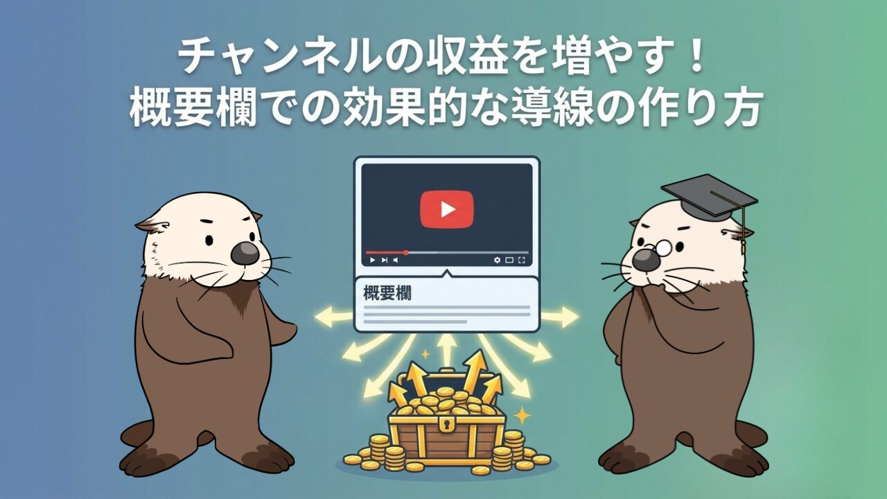チャンネルの収益を増やす！概要欄での効果的な導線の作り方