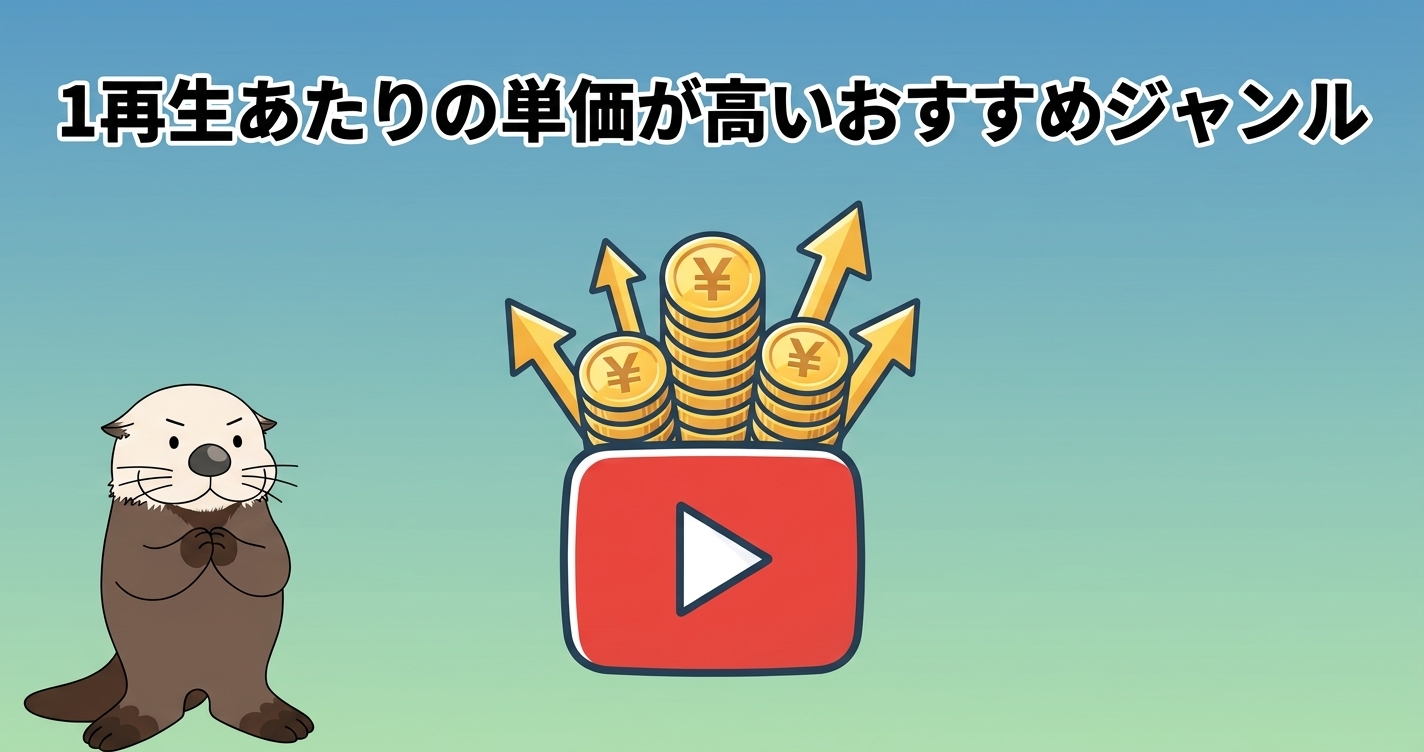 YouTubeで単価が高いおすすめジャンル