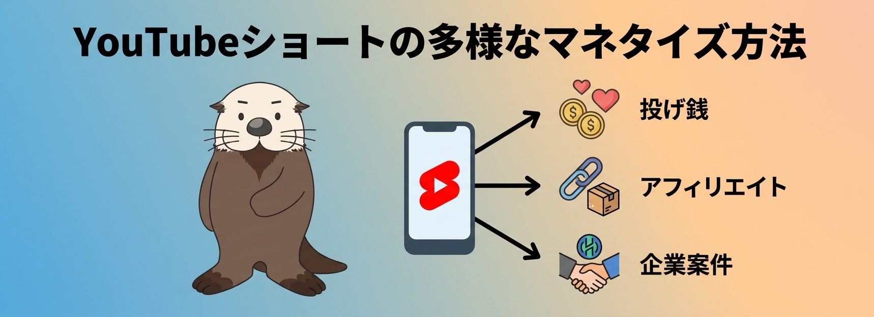 広告以外のYouTubeショートのマネタイズ方法