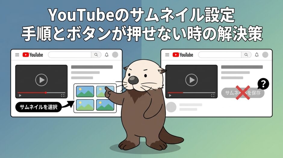 YouTubeサムネイル設定の手順と解決策