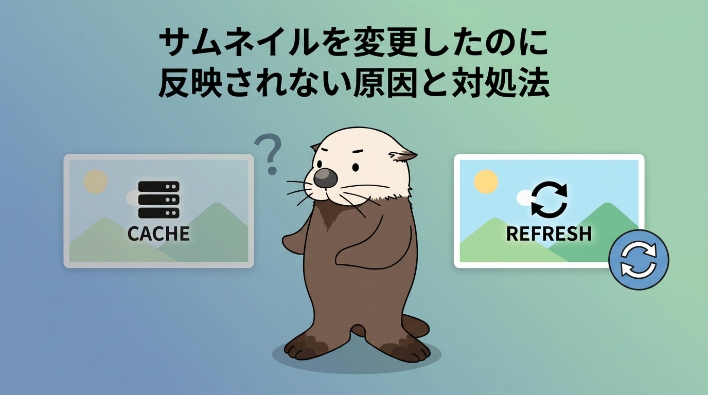 サムネイルが反映されない原因と対処法
