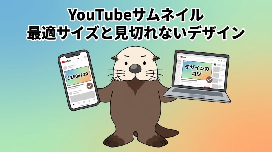 YouTubeのサムネイル最適サイズと見切れないデザインのコツ