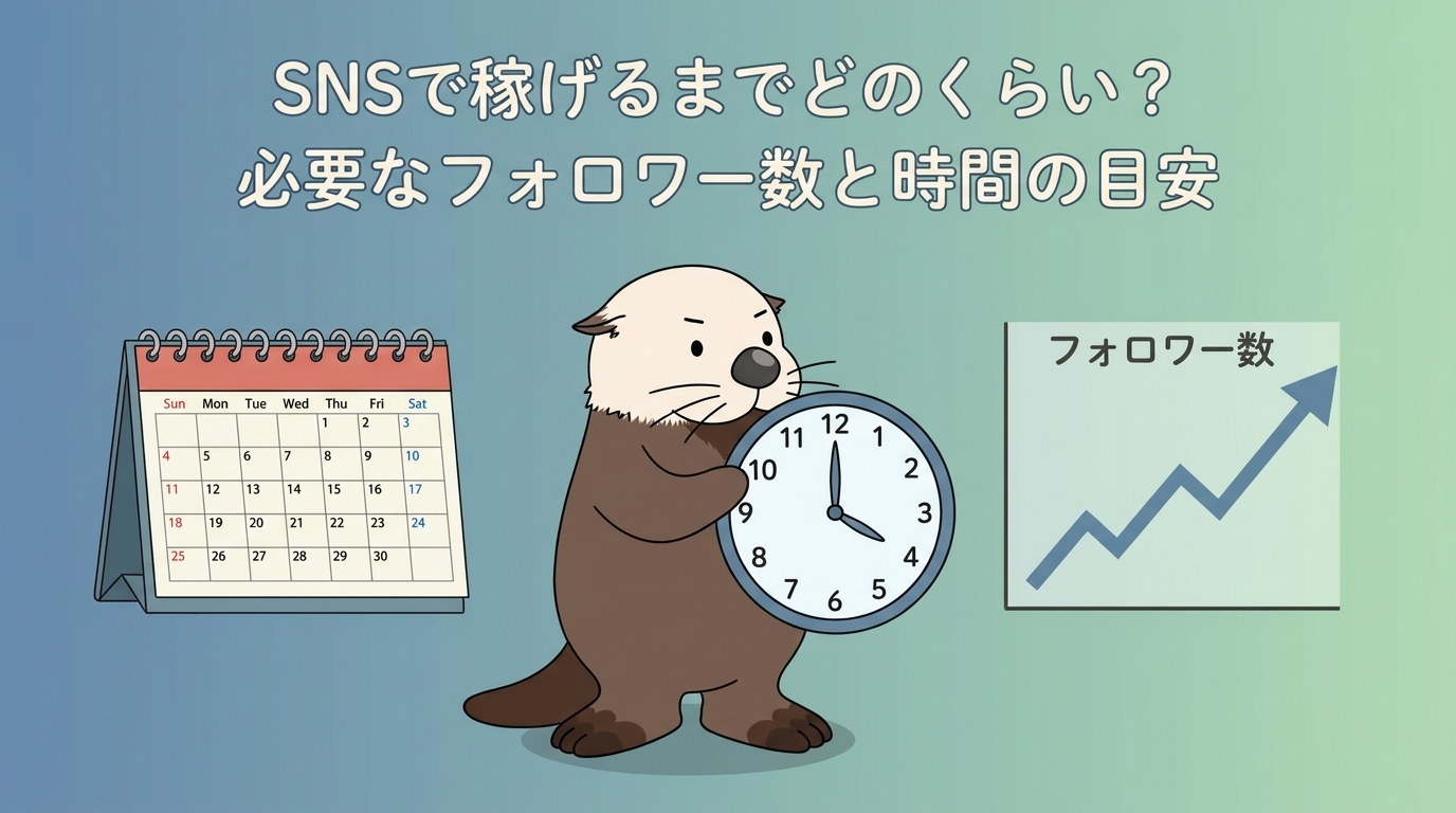 SNS収益化に必要なフォロワー数と期間の目安