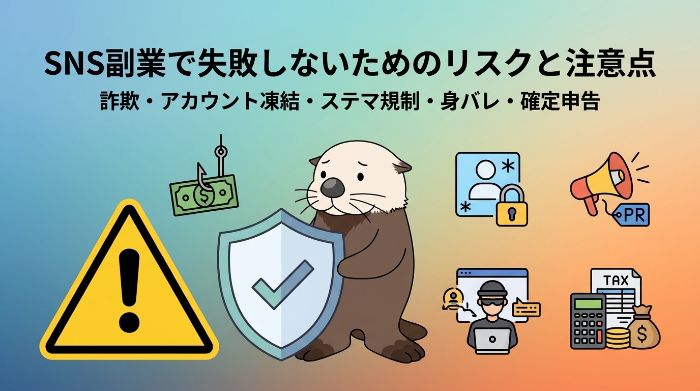 SNS副業で失敗しないためのリスクと注意点