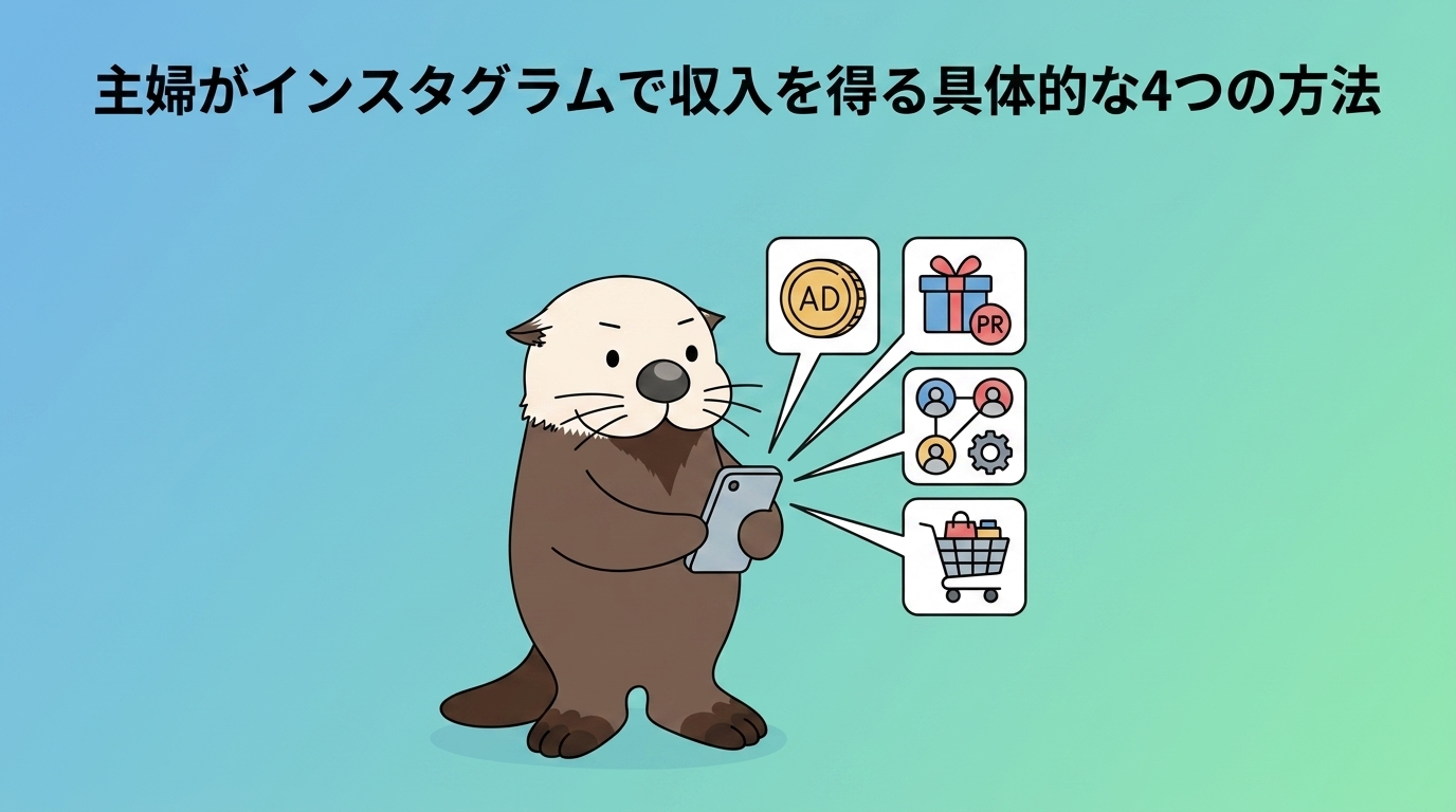 インスタで収入を得る4つの方法