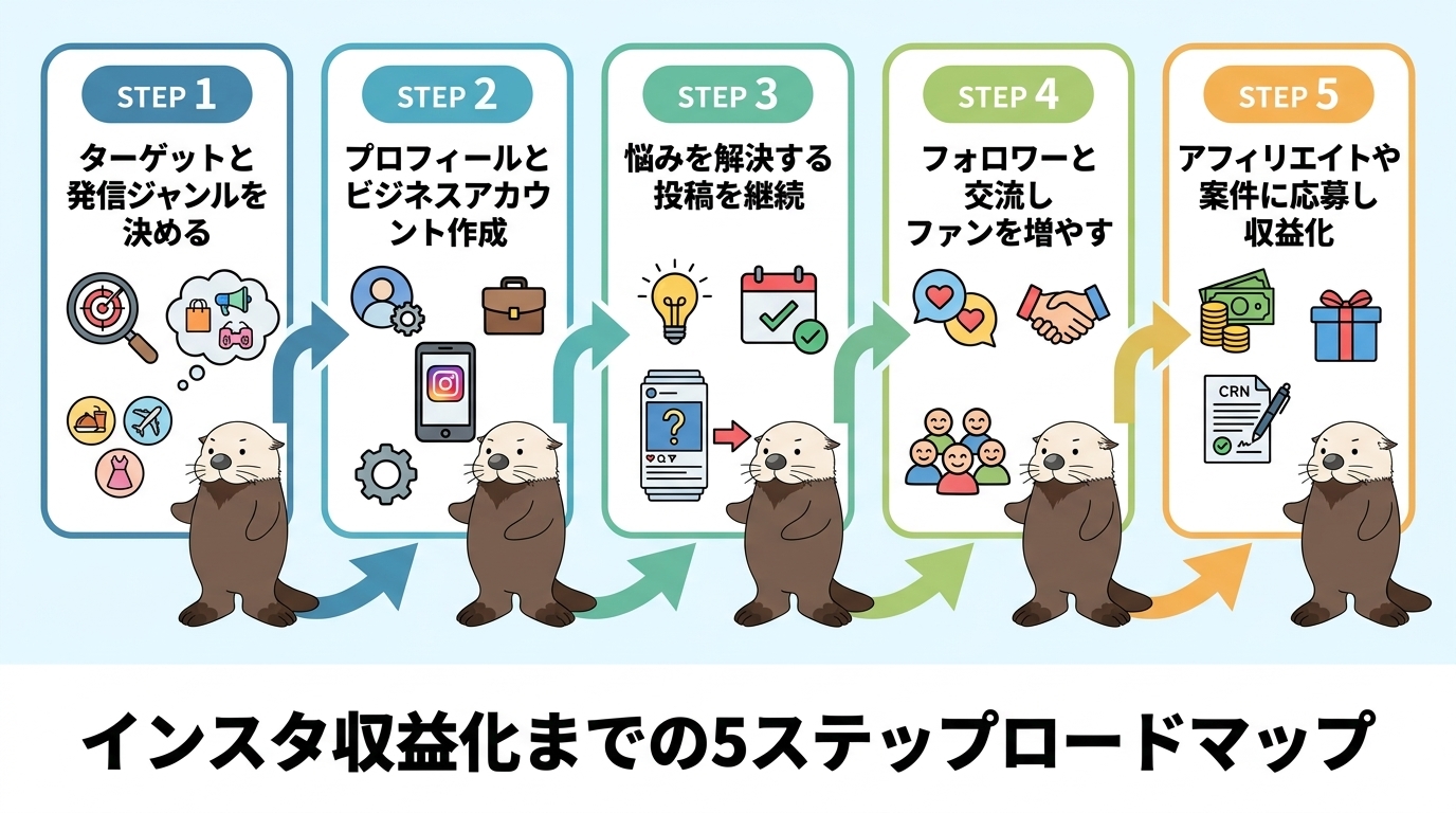 インスタ収益化までの5ステップ