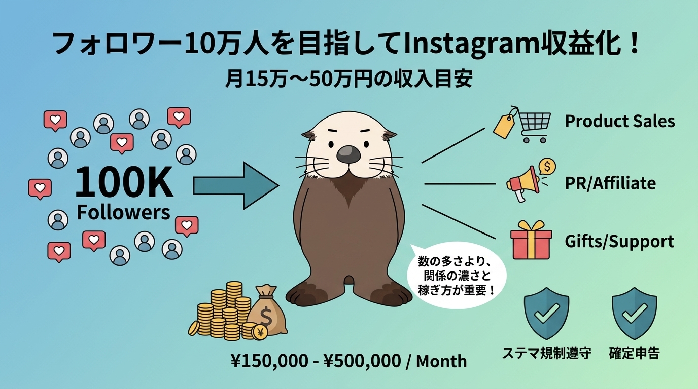 フォロワー10万人を目指してInstagram収益化を成功させるまとめ