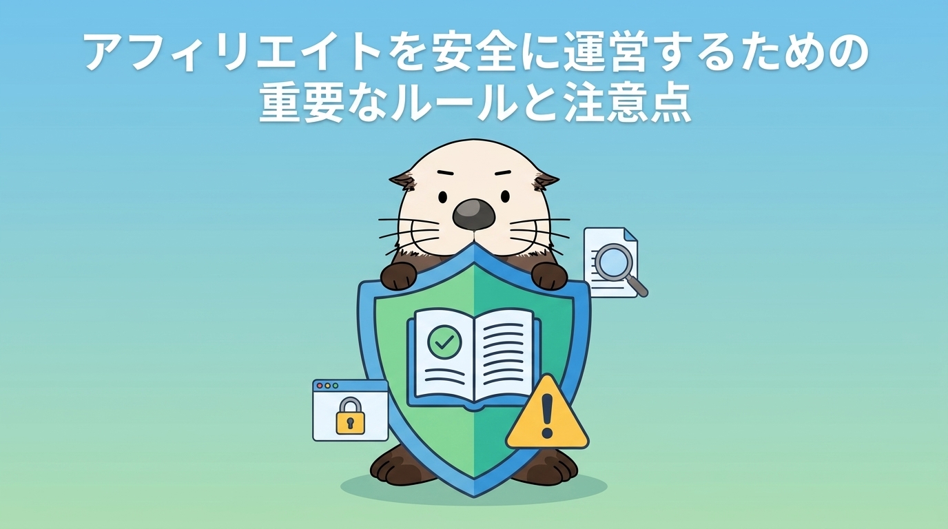 アフィリエイトの安全運営ルールと注意点