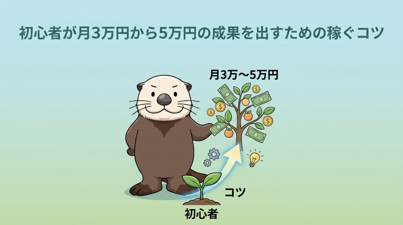 月3〜5万円を稼ぐためのコツ