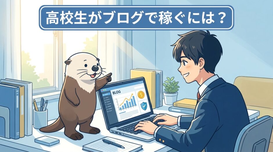 高校生がブログで稼ぐ方法の解説記事のアイキャッチ