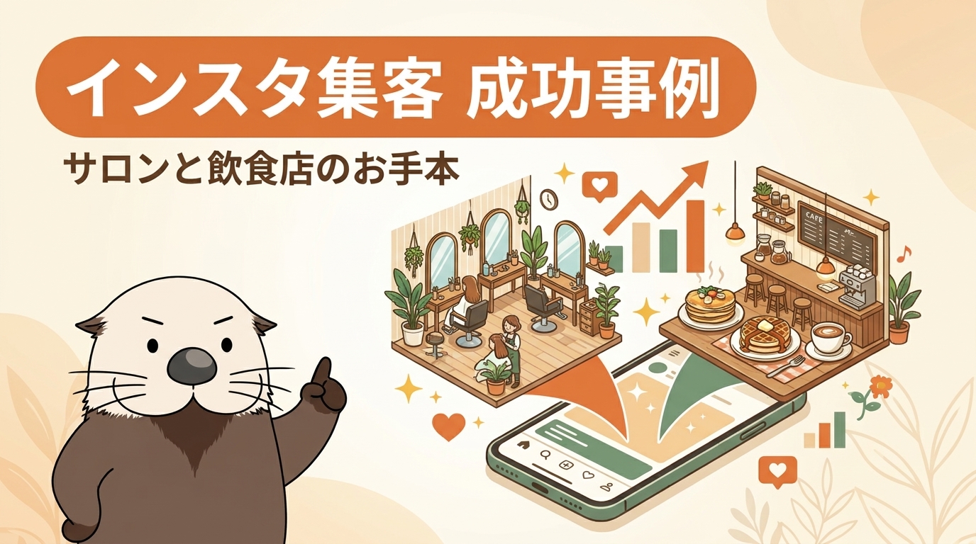 インスタ集客の成功事例を表す見出し画像