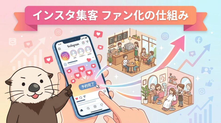 インスタ集客でファン化する仕組みを解説する記事のアイキャッチ