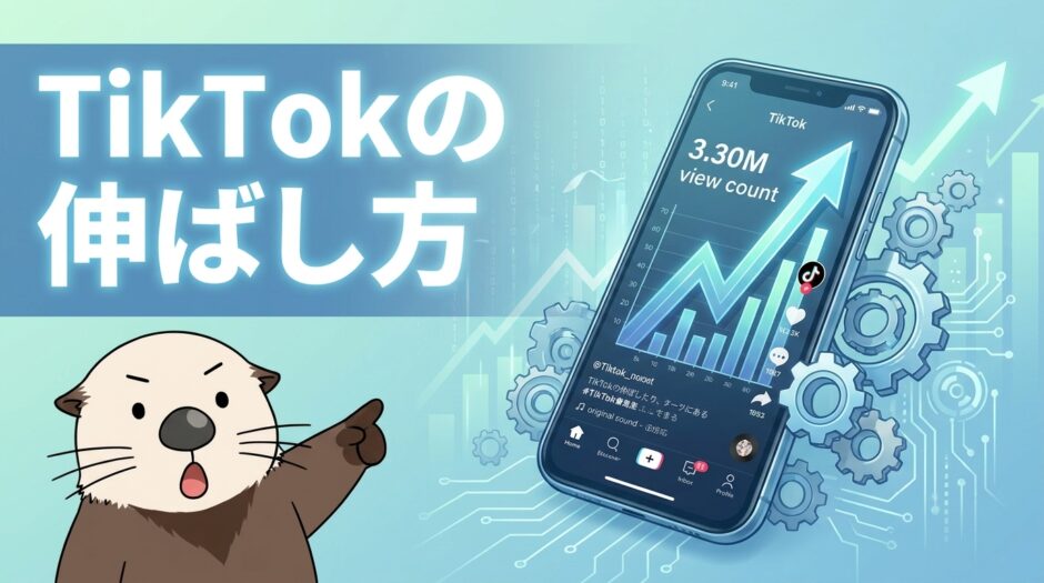 TikTokの伸ばし方のアイキャッチ