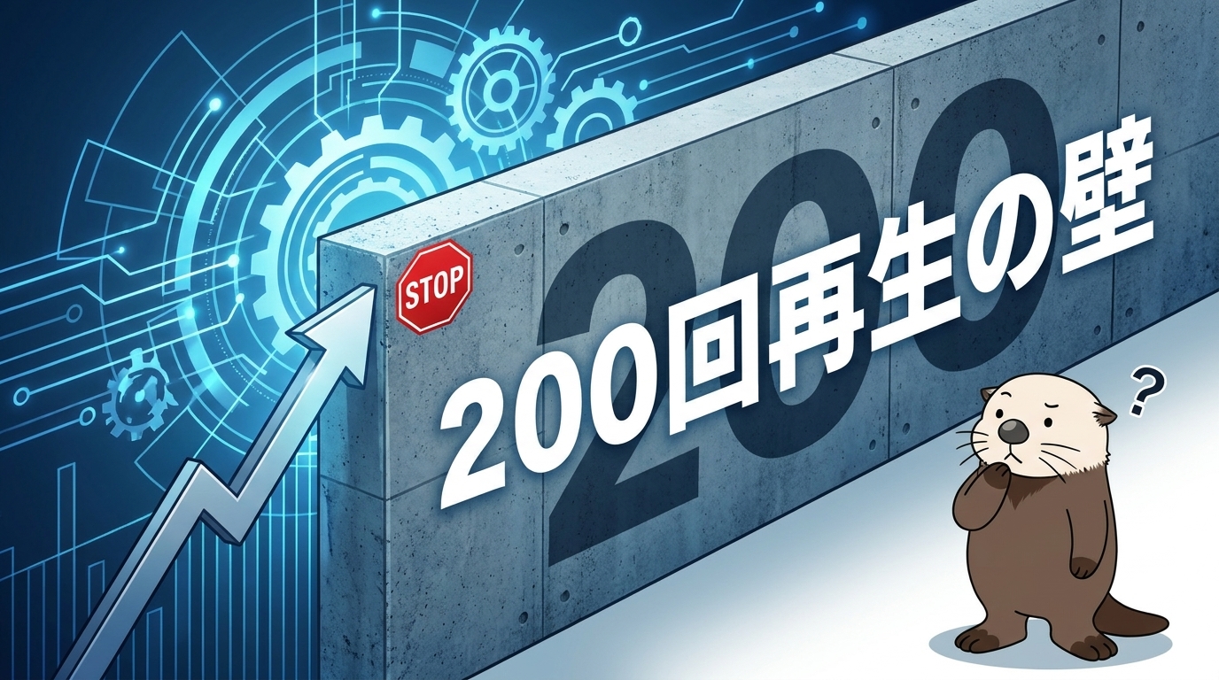 再生回数が止まる原因（200回再生の壁）