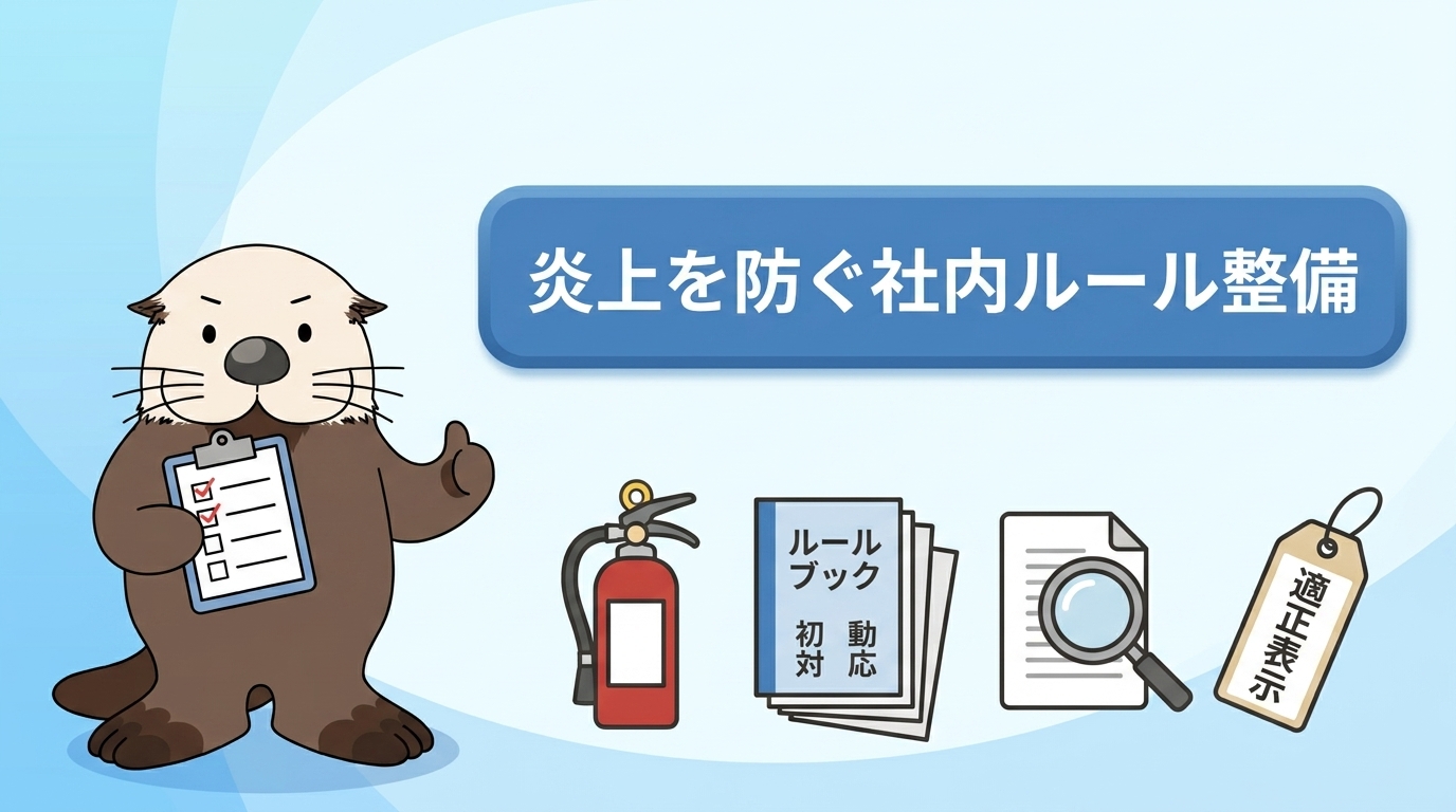 炎上を防ぐルール整備