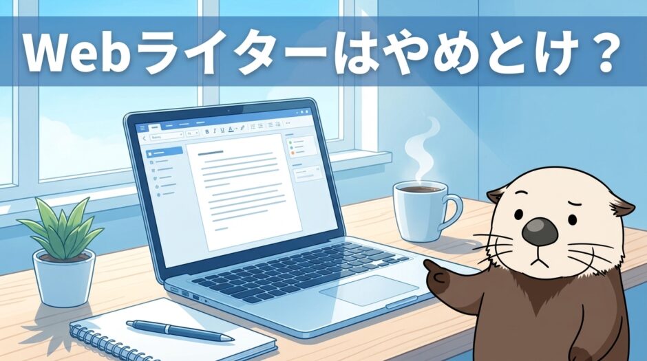 Webライターはやめとけと言われる理由と生き残る人の違い