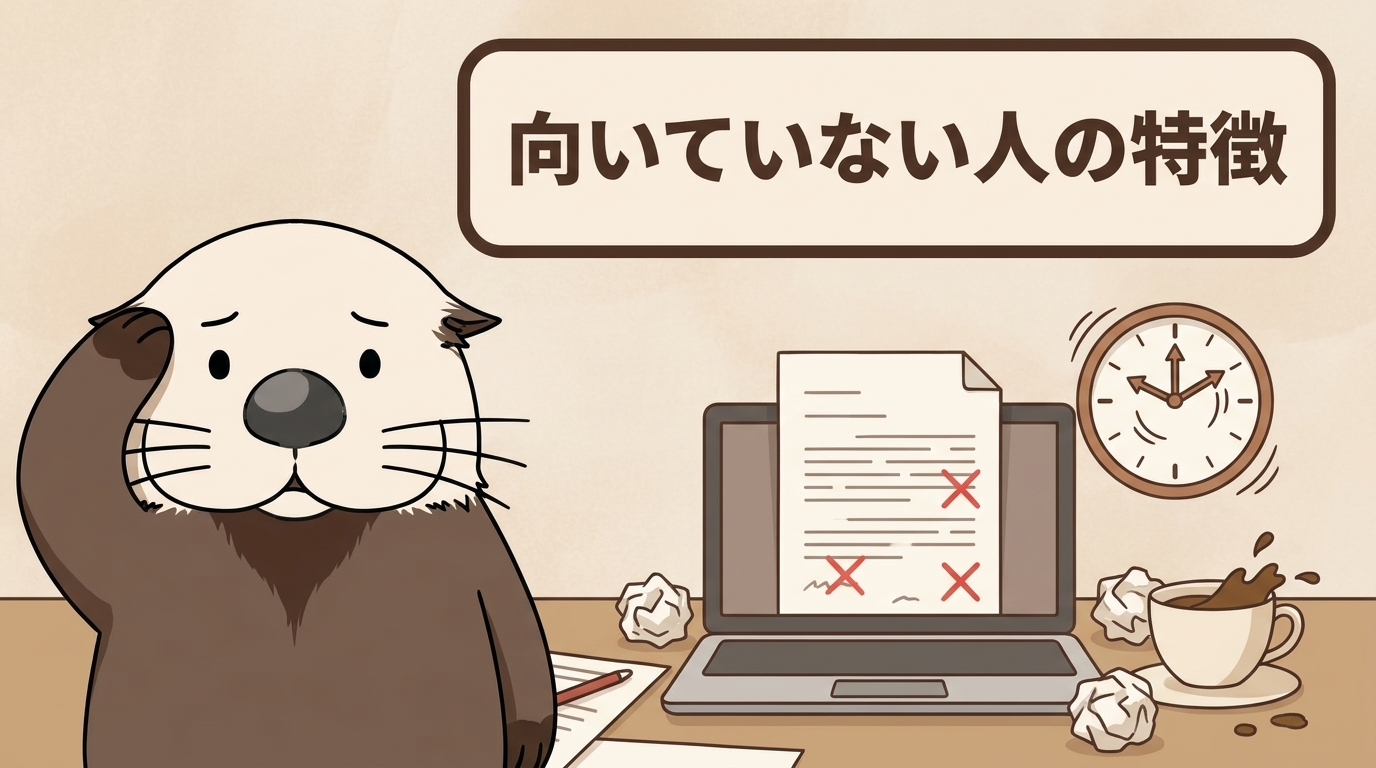 Webライターに向いていない人の特徴の見出し画像