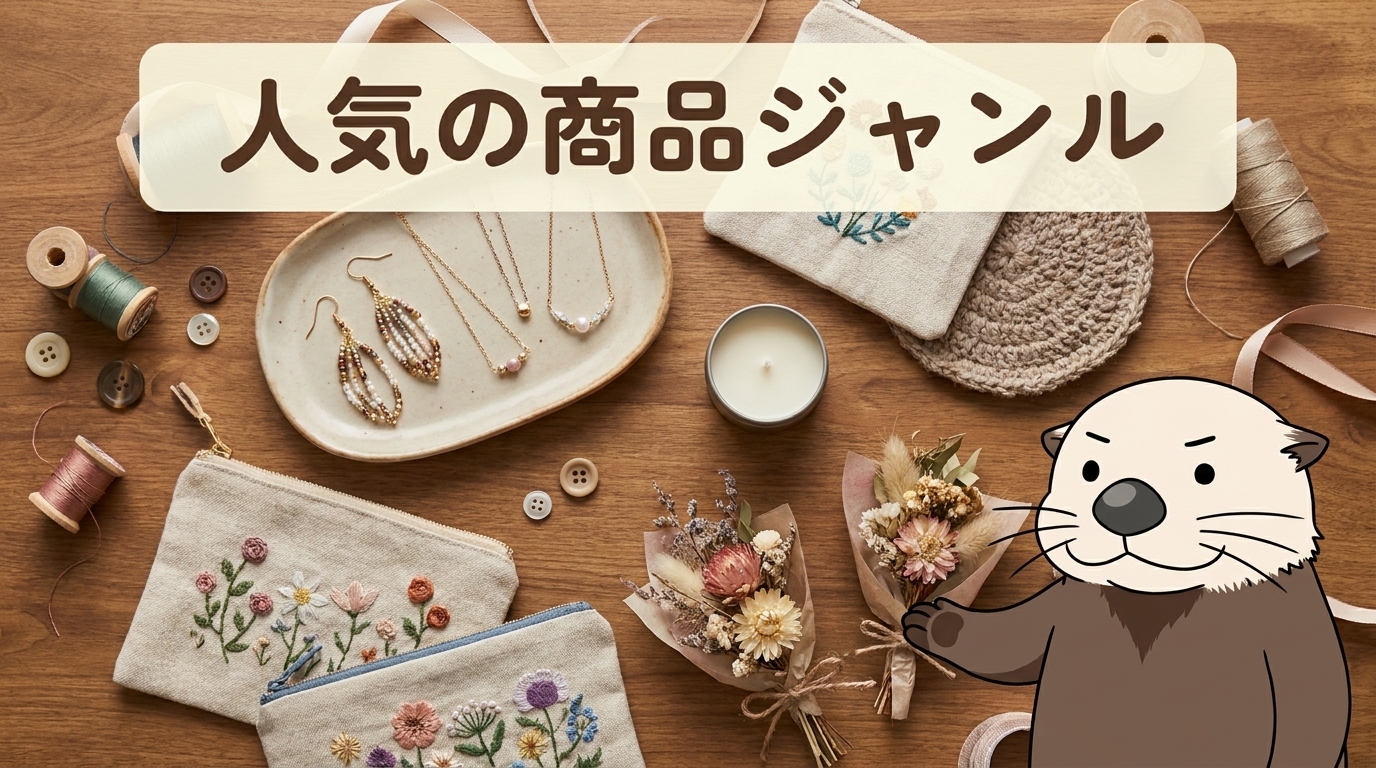 ハンドメイドで人気の商品ジャンル