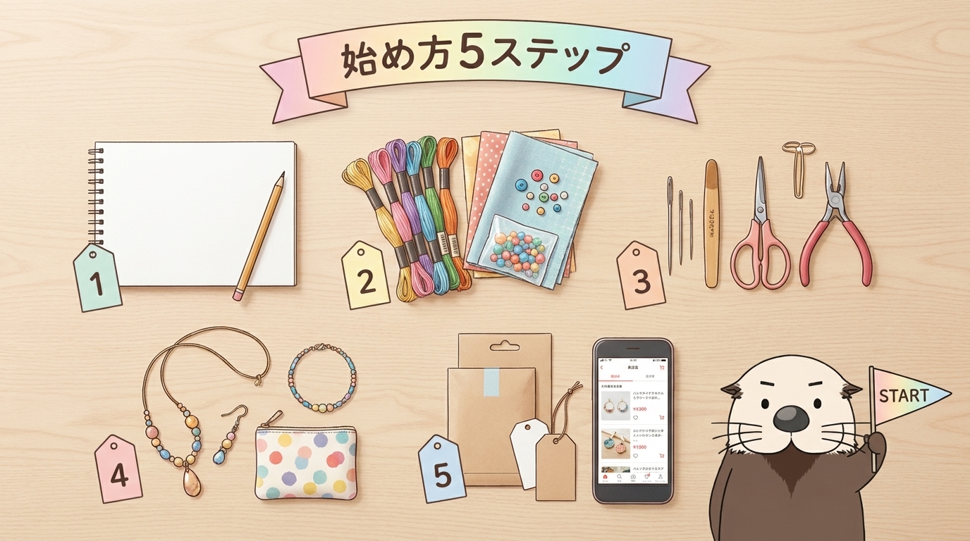 ハンドメイド販売の始め方5ステップ