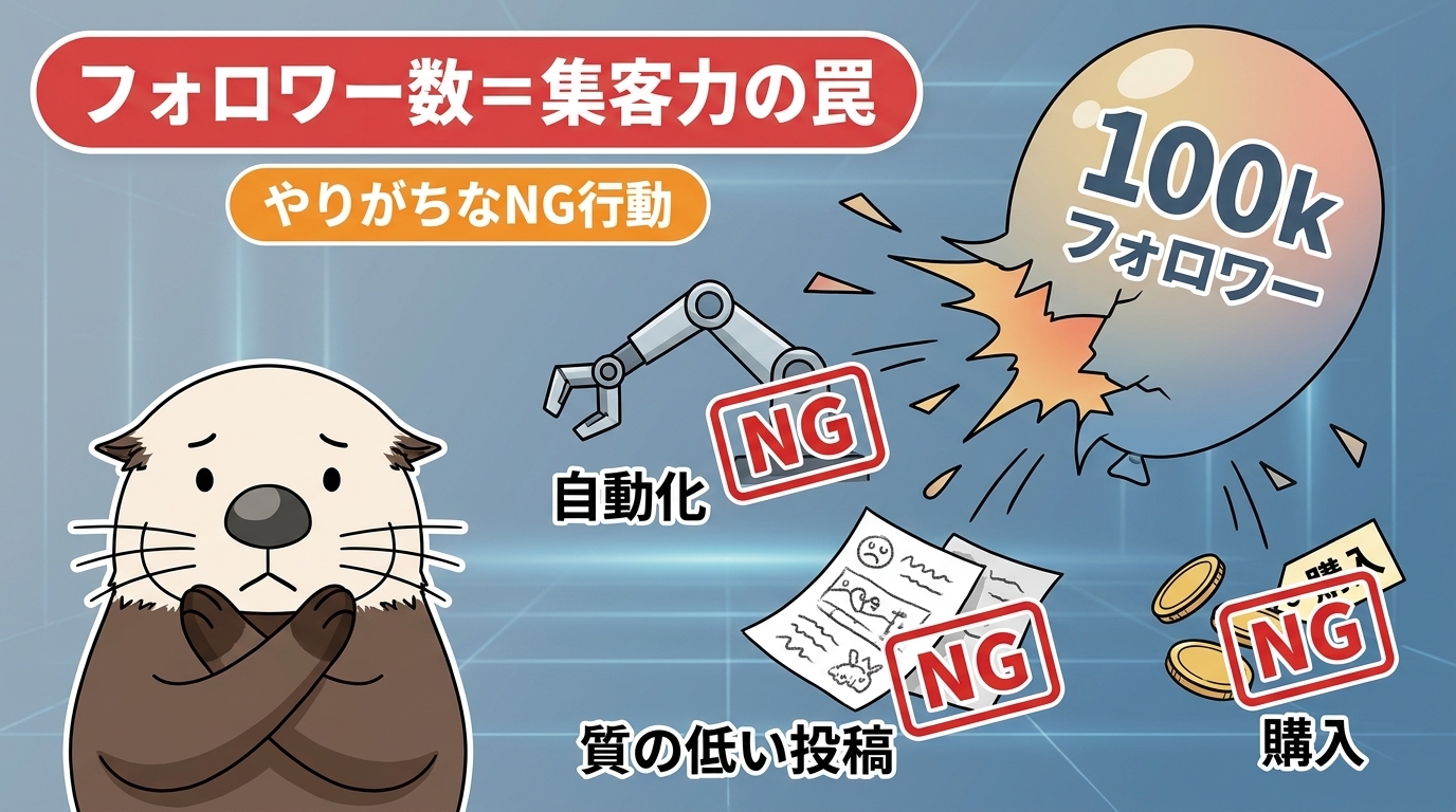 インスタ集客で失敗する人がやりがちなNG行動