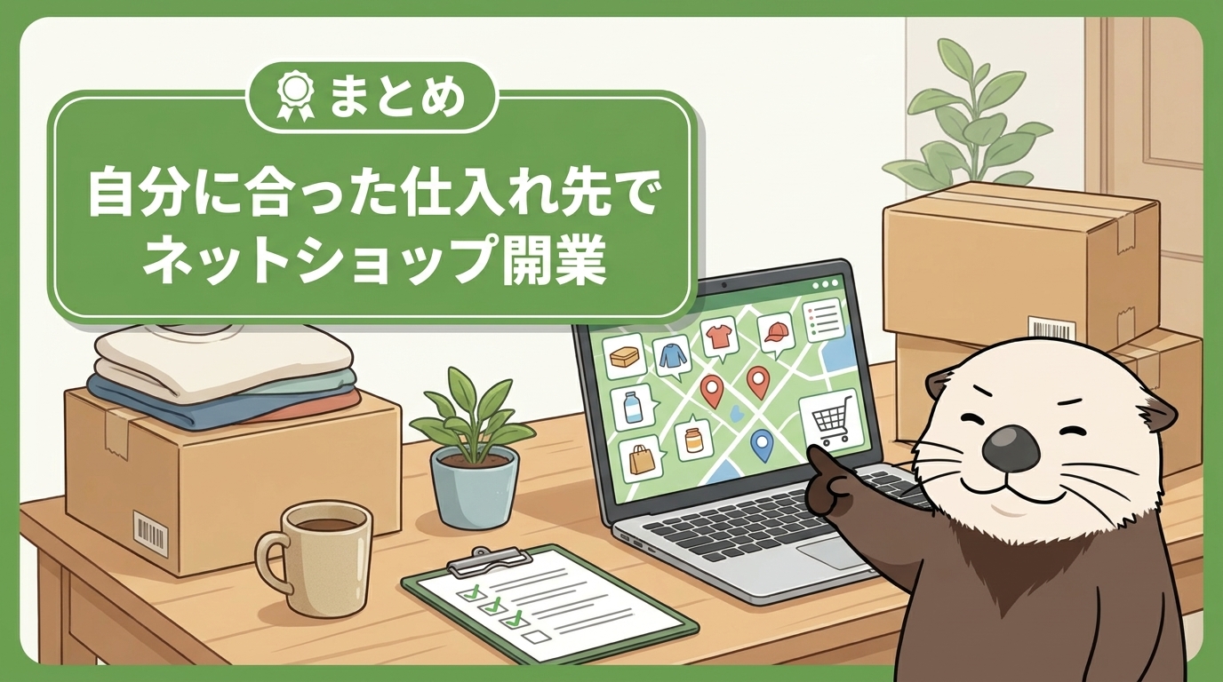 自分に合った仕入れ先を見つけてネットショップを開業しよう