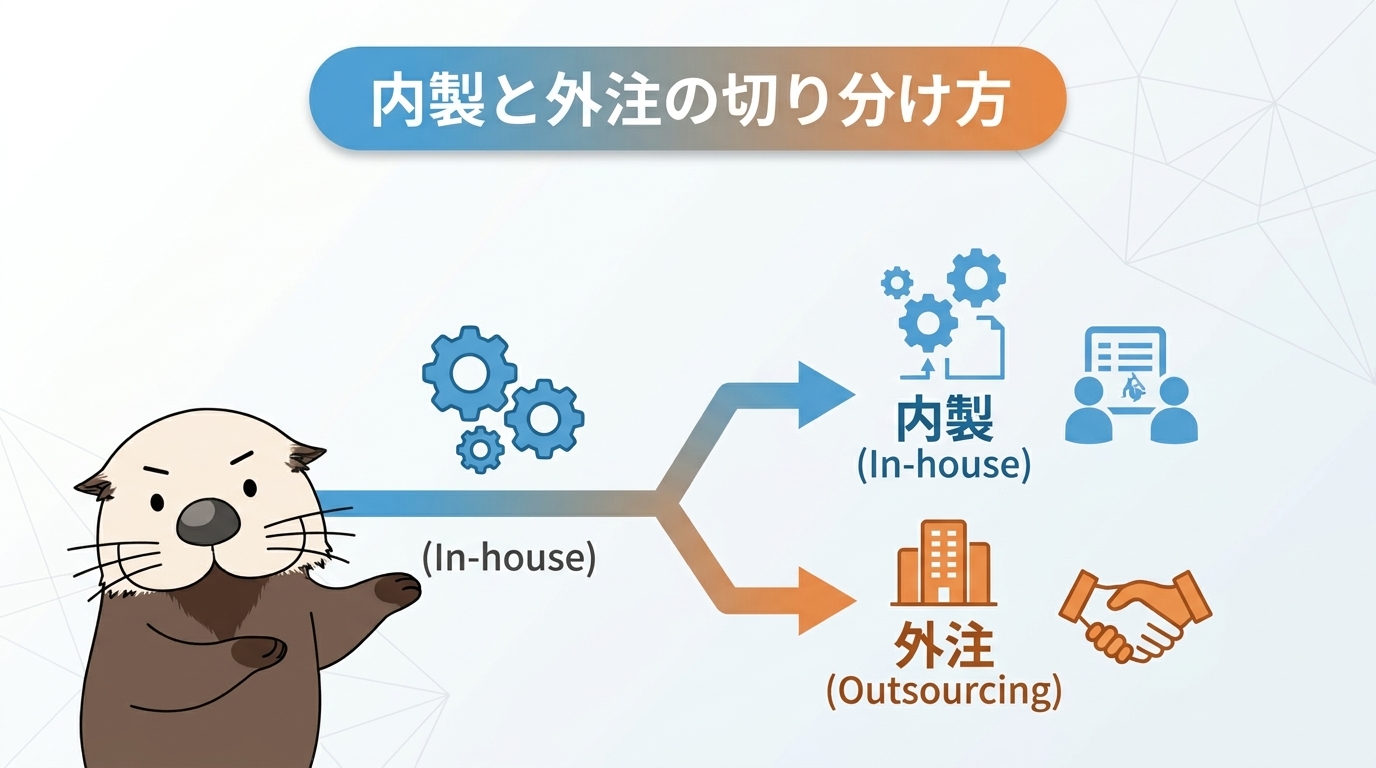 内製と外注の適切な切り分け方