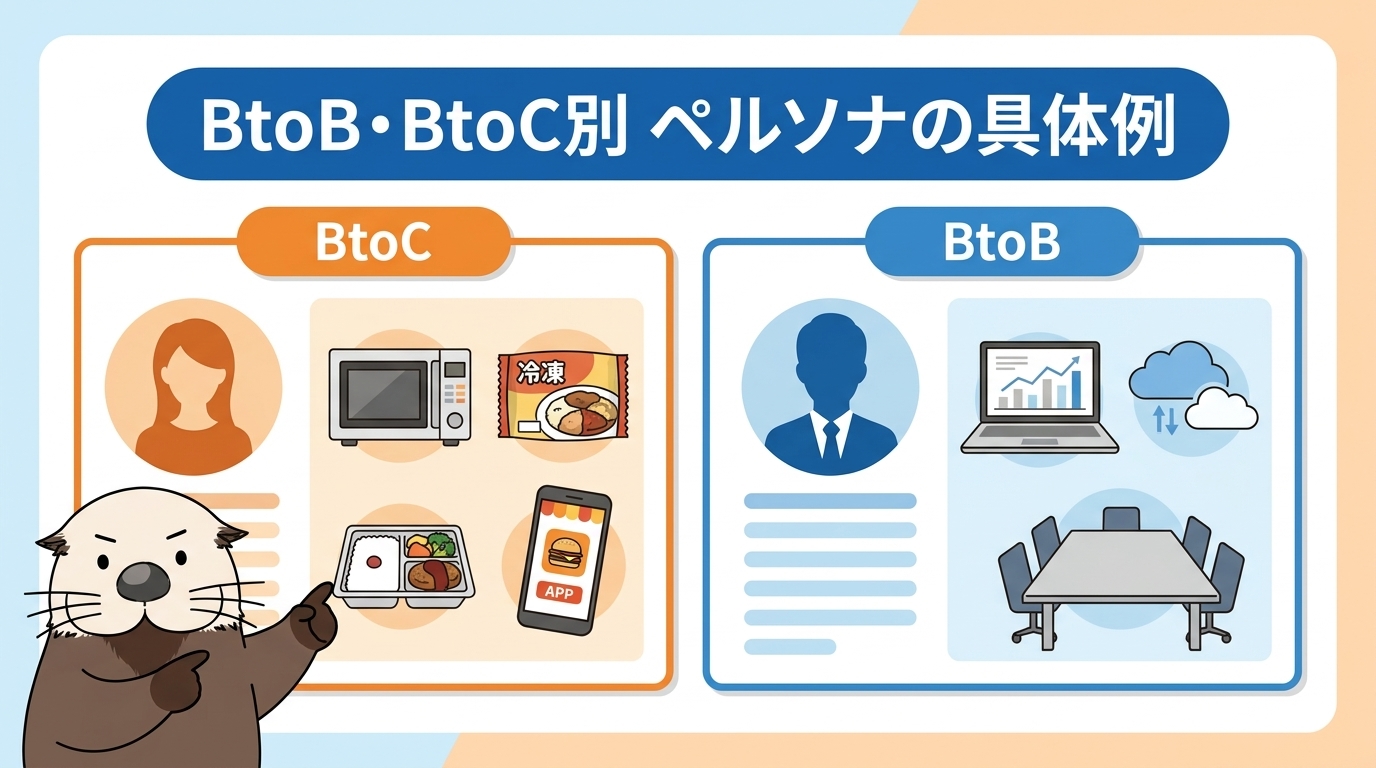 BtoB・BtoC別マーケティングペルソナの具体例