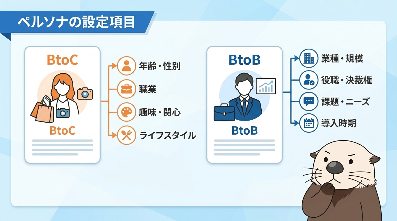 実務で必須となるペルソナの設定項目
