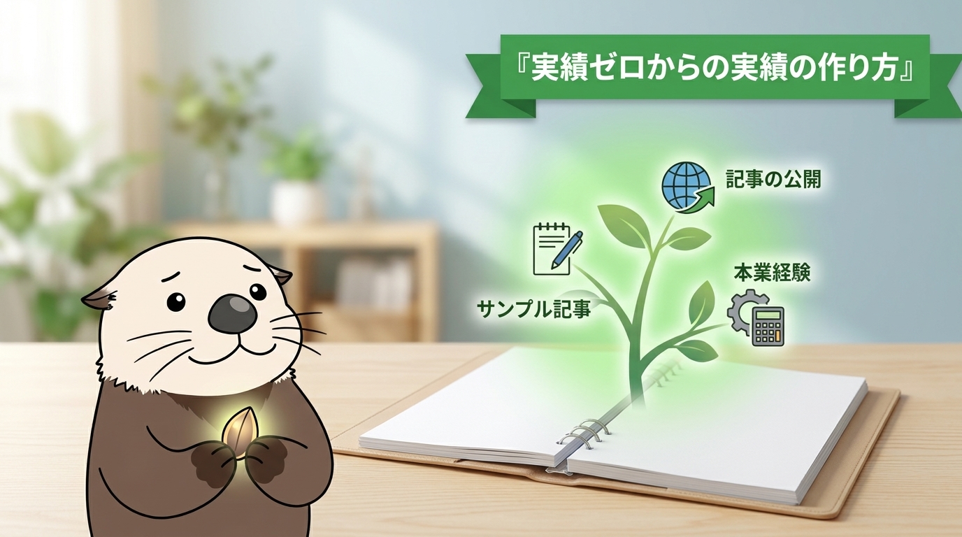 実績ゼロからポートフォリオの実績を作る方法