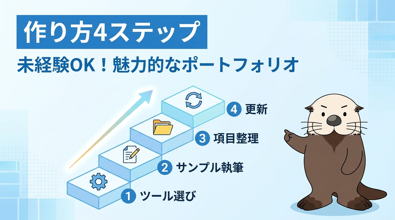 ポートフォリオの具体的な作り方4ステップ