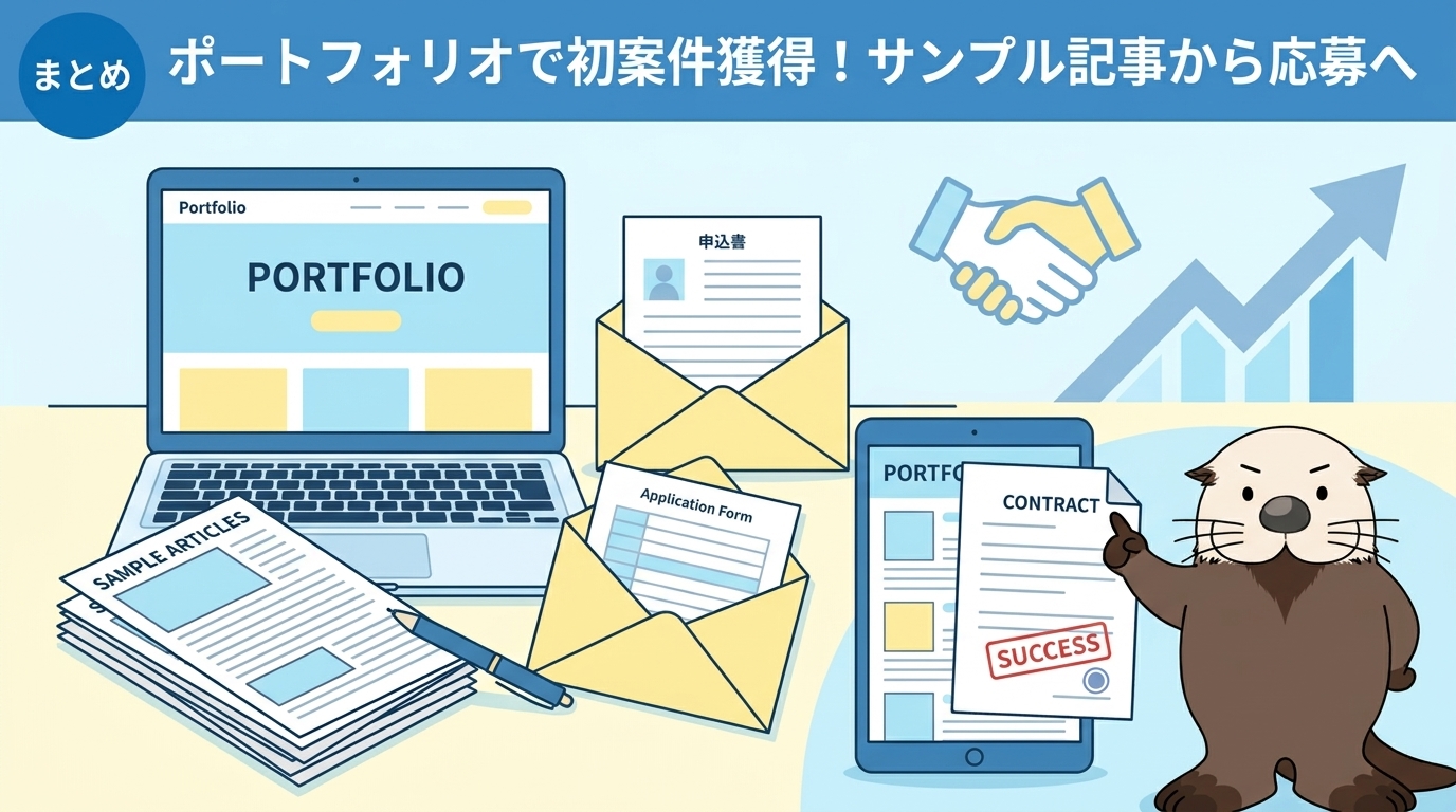 まとめ ポートフォリオを準備して初案件を獲得しよう