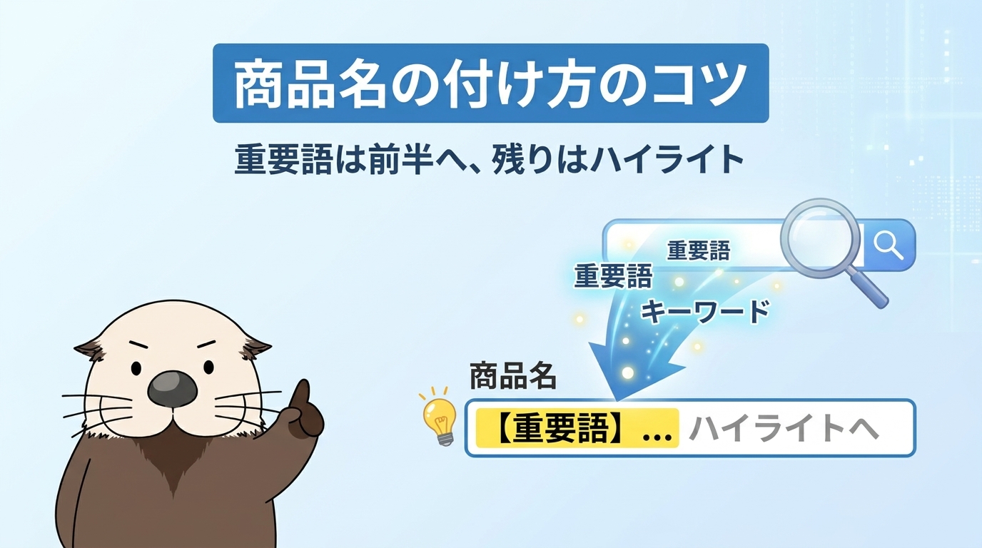 調べたキーワードを商品名に反映する付け方のコツ