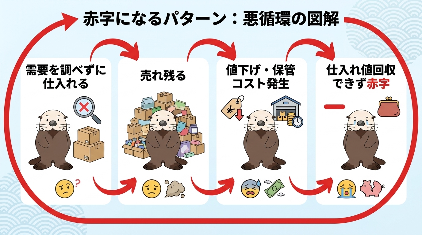 せどりで赤字になる典型的なパターン