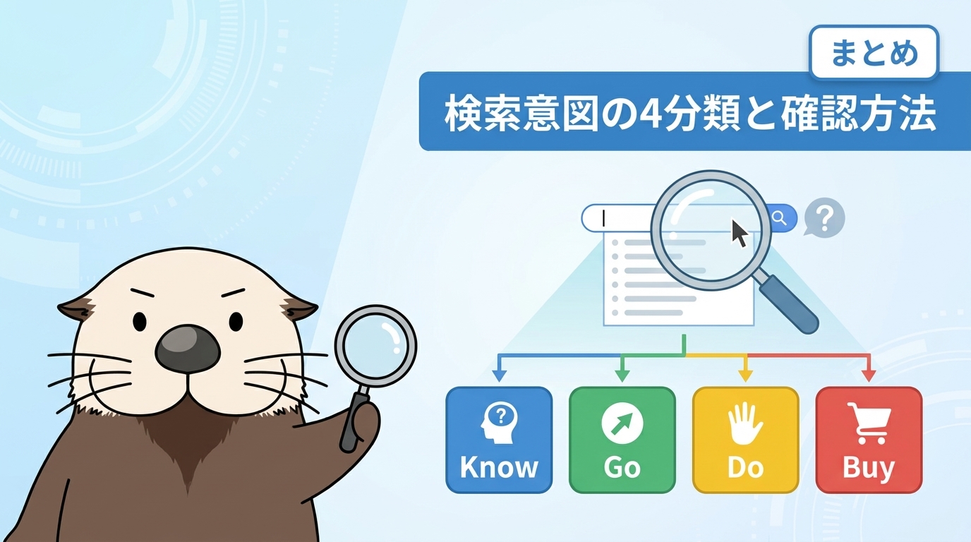 検索意図の調べ方のまとめ
