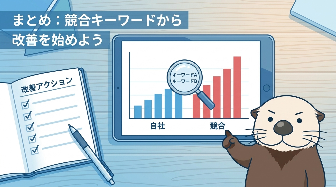 まとめ：競合ブログの獲得キーワードから改善を始めよう