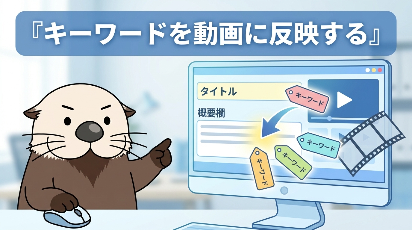 選んだキーワードを動画に反映する方法