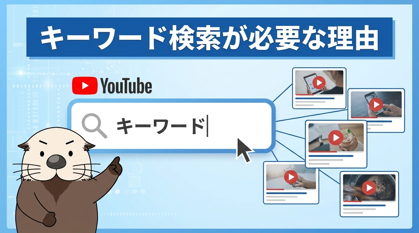 YouTube運用でキーワード検索が必要な理由