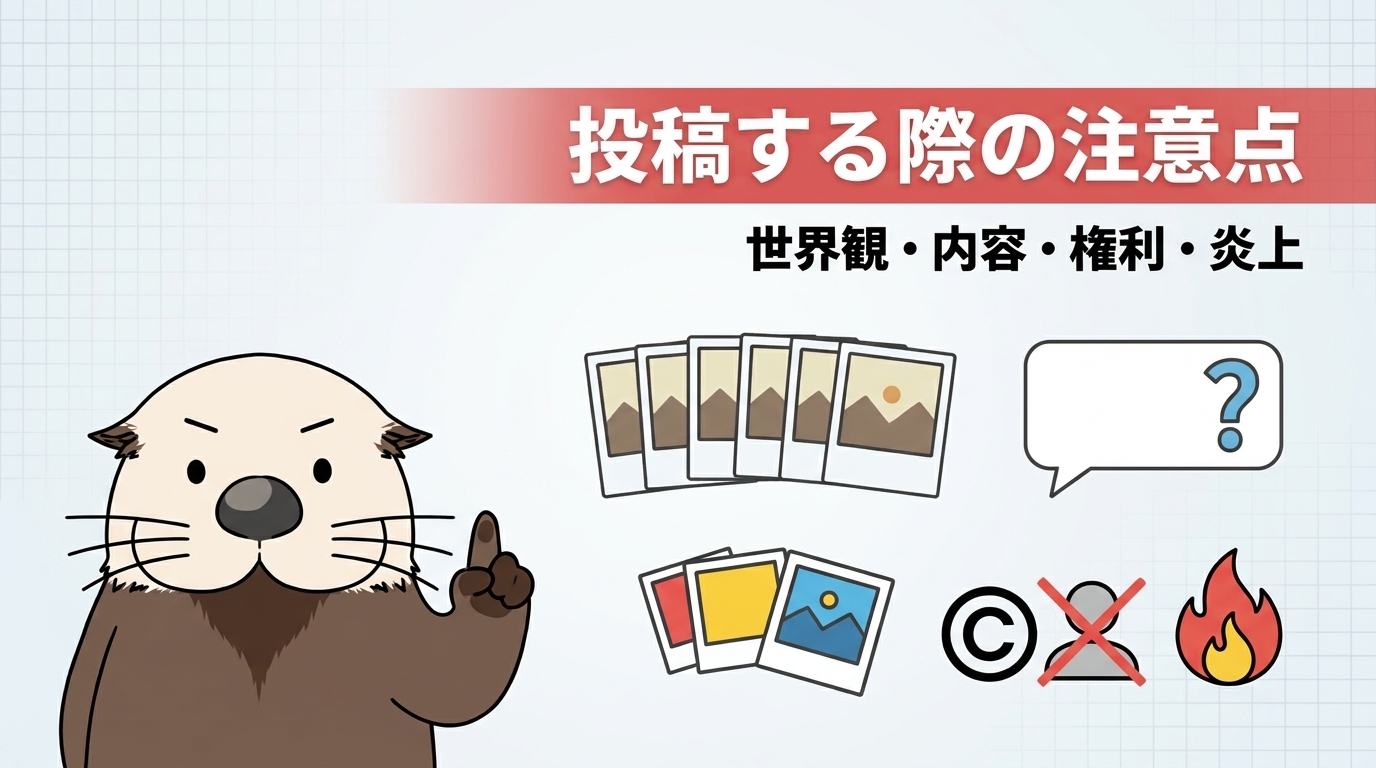 インスタのネタを投稿する際の注意点